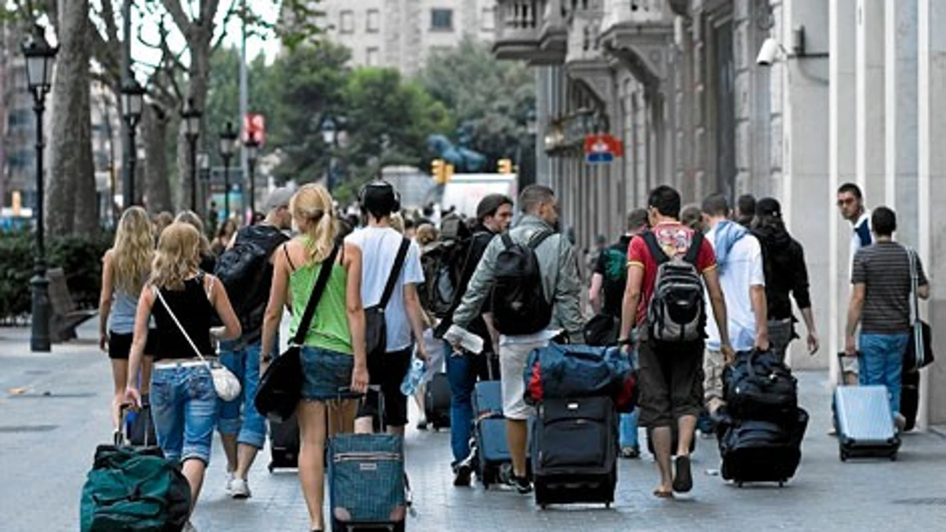 Turistas en Barcelona. Foto: Efe