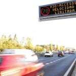El protocolo para contrarrestar la contaminación mantuvo reducida la velocidad en la M-30 y los accesos a la capital a 70 kilómetros por hora los pasados jueves y viernes