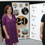 La consejera de Cultura y Turismo, María Josefa García Cirac, presenta la XX edición del festival Sonorama Ribera junto a la alcaldesa de Aranda de Duero (Burgos), Raquel González, y el productor del festival, Juan Carlos de la Fuente