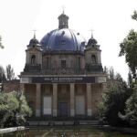 Exterior del Monumento a los Caídos, en Pamplona, donde se encuentran los restos mortales de los generales Emilio Mola y José Sanjurjo