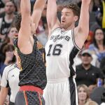 Pau disputó ante los Hawks sus primeros minutos con los Spurs