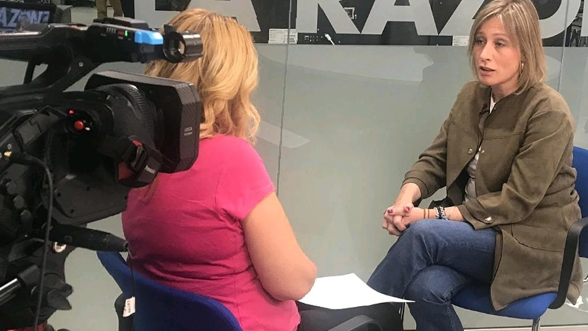 Alejandra Serrano en un momento de la entrevista