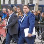 Junqueras, el pasado 2 de noviembre cuando fue a declarar en la Audiencia Nacional