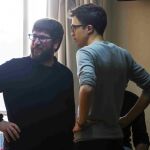 Miguel Urbán e Íñigo Errejón en la reunión del Consejo Ciudadano Estatal de Podemos.