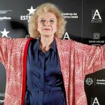 La actriz Marisa Paredes ayer durante la presentación del homenaje a su carrera por su Goya de Honor recibido a principios de año