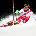 Marcel Hirscher durante la prueba de slalomde Schladming