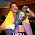 Miriam Gutiérrez celebra su victoria en el Campeonato de Europa