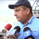 El presidente de Costa Rica se traga una avispa en directo