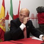 José María de Nido el día de su despedida como presidente del Sevilla