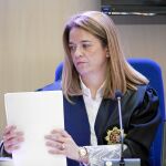 La magistrada Samantha Romero, durante una sesión del juicio del «caso Nóos»
