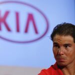 El tenista Rafa Nadal, durante un acto de Kia.