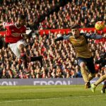 Marcus Rashford marca su segundo gol ante el Arsenal.