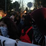 Jóvenes encapuchados han obligado a marcharse a Hazte Oír