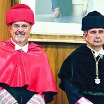 Rey, junto al rector de la ULE, Juan Francisco García Marín.