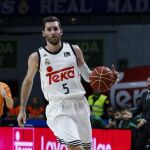 Rudy Fernández durante un partido con el Real Madrid