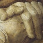 Una extraña coincidencia. Durero dejó la marca de uno de sus dedos y de parte de su palma en las manos de su «Autorretrato», una de las joyas de El Prado