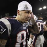Imagen de Aaron Hernández, que fuera jugador del equipo de los New England Patriots de la NFL
