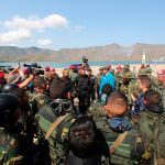 Nicolás Maduro, durante un acto de gobierno celebrado este domingo, en Turiamo (Venezuela), en el que pidió a los militares cuidar la "unión"y "lealtad"la Fuerza Armada Nacional