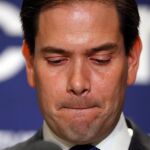Rubio, muy afectado en el momento de anunciar su decisión