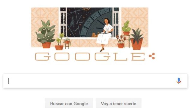 Doodle dedicado a María Zambrano