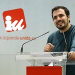 El portavoz de Izquierda Unida en el Congreso, Alberto Garzón