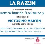 Victorino Martín, nuevo invitado a «Los toros y yo»