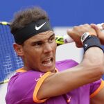 Rafa Nadal durante el partido