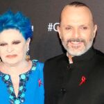 Lucía Bosé y su hijo Miguel