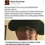 Uno de los tuits contra Adrián
