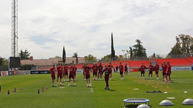 Entrenamiento del Atlético de Madrid