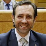 José Ramón Bauzá, en su escaño en el Senado. Foto: Luis Díaz