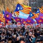 Manifestación que bajo los lemas "Autodeterminación no es delito"y "Democracia es decidir"ha sido convocada por más de sesenta colectivos sociales,