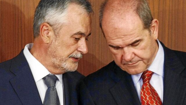 Los ex presidentes de la Junta de Andalucía José Antonio Griñán y Manuel Chaves