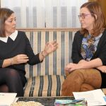Reunión de la consejera Milagros Marcos y Ángeles Armisén
