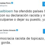 Eurodiputados españoles de todos los partidos cargan contra Dijsselbloem