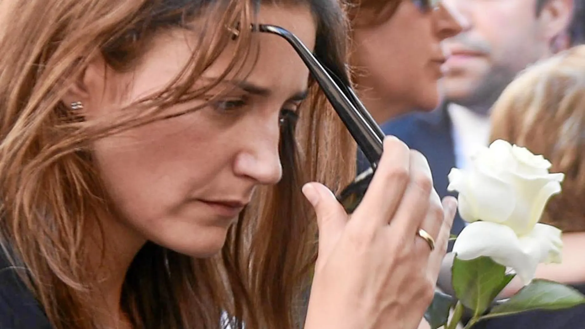 Raquel Sanz, viuda de Víctor Barrio