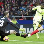 Dembélé anota el gol del empate ante el Atlético / Ap