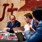 El president Quim Torra en la reunión del Consell Executiu de hoy