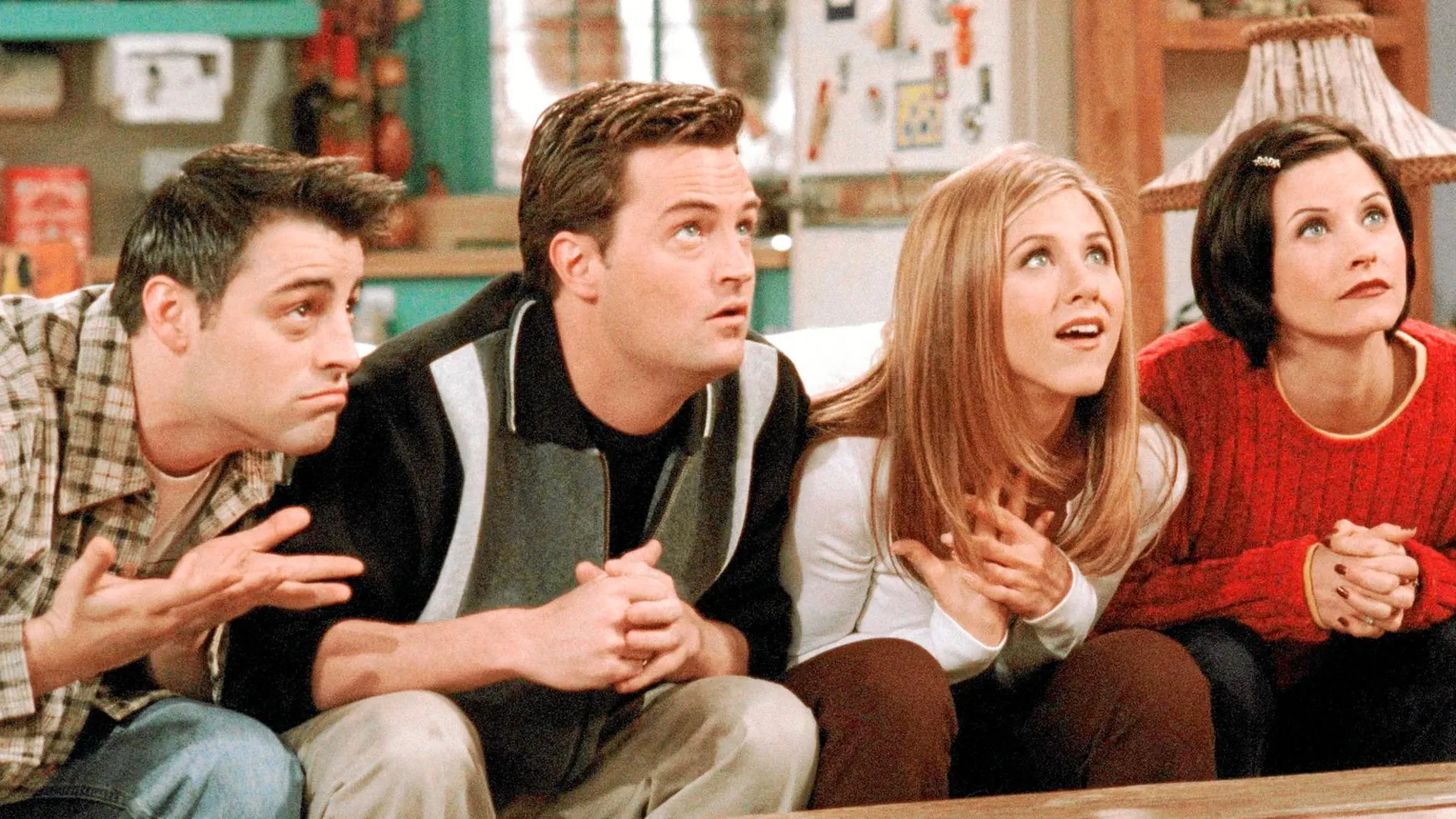 De izda. a dcha. Matt LeBlanc, Matthew Perry, Jennifer Aniston y Courteney Cox