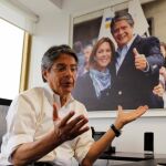 El candidato ecuatoriano Guillermo Lasso, en Guayaquil