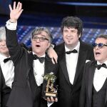 El grupo Stadio, de izquierda a derecha: Andrea Fornili, Gaetano Currieri, Roberto Drovandi y Giovanni Pezzoli