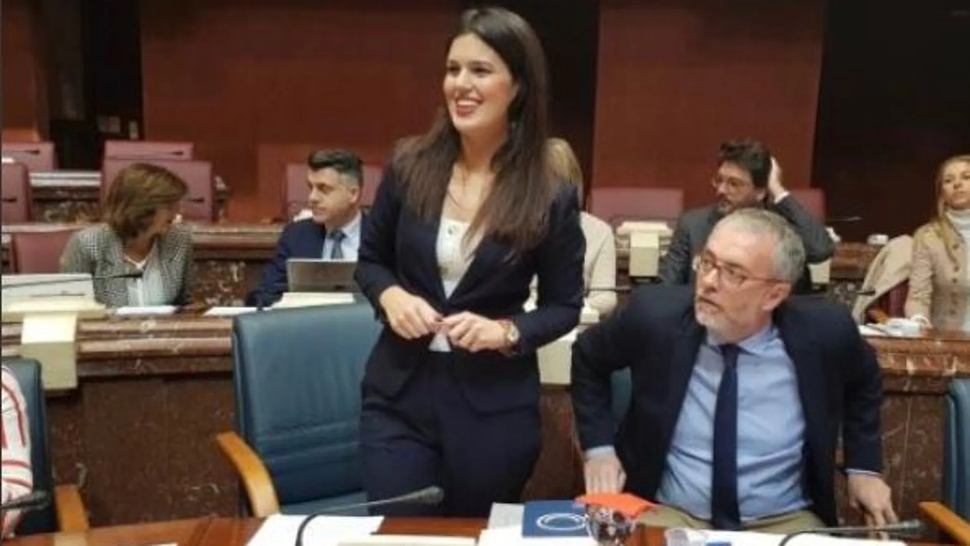 La consejera de Turismo y Cultura, Miriam Guardiola, ayer durante la presentación del proyecto de Presupuestos para el próximo año