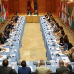 El jefe del Ejecutivo regional, Fernando López Miras, presidió ayer la reunión del Consejo de Alcaldes en San Esteban