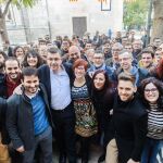 Vicent Marzà, Enric Morera y Águeda Micó, en un acto del Bloc