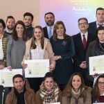 La presidenta de la Junta, Susana Díaz, durante la entrega de los títulos del ciclo formativo en el Hotel Escuela Convento de Santo Domingo, en Archidona (Málaga)