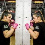 La campeona Ana Puig, en el gimnasio al que va todas las tardes antes de que su hija salga del colegio / Foto: Alberto R. Roldán