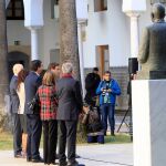 Albert Rivera, que hoy no podrá acudir a la toma de posesión, se fotografió ayer con los miembros del nuevo Ejecutivo / Foto: Manuel Olmedo