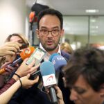 El portavoz del PSOE en el Congreso, Antonio Hernando