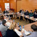 El alcalde de Murcia, José Ballesta, durante la Junta Local de Seguridad en el Ayuntamiento de Murcia