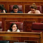 El líder de IU, Alberto Garzón, en el Congreso de los Diputados